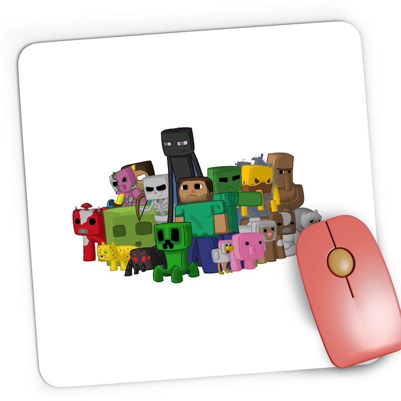 PC, gaming si accesorii - Periferice PC - Mousepad - Mousepad Gaming Minecraft Everybody, 21x19 cm - Infinity.ro