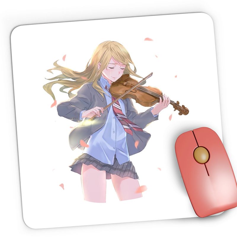 PC, gaming si accesorii - Periferice PC - Mousepad - Mousepad Gaming Your Lie in April Kaori Vioara Romantic Anime, 21x19 cm - Infinity.ro