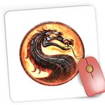 PC, gaming si accesorii - Periferice PC - Mousepad - Mousepad Gaming Mortal Kombat Trilogy Dragon Ultimate Fight, 21x19 cm - Infinity.ro
