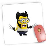 PC, gaming si accesorii - Periferice PC - Mousepad - Mousepad Gaming Wolverine Logan X Men Minions Minioni, 21x19 cm - Infinity.ro