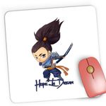 PC, gaming si accesorii - Periferice PC - Mousepad - Mousepad Gaming League of Legends Yasuo Unforgiven LoL, 21x19 cm - Infinity.ro