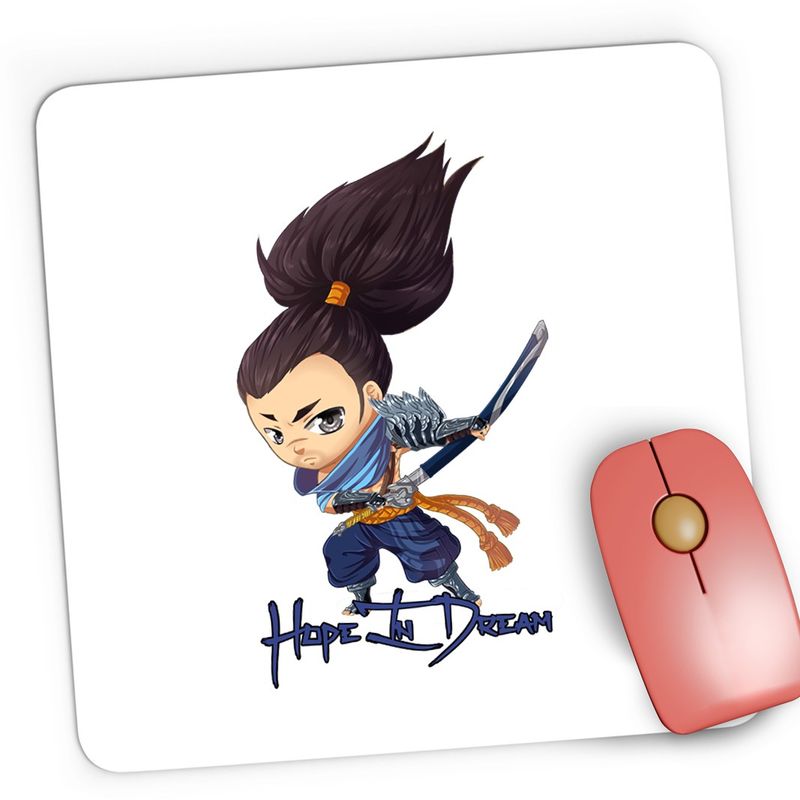 PC, gaming si accesorii - Periferice PC - Mousepad - Mousepad Gaming League of Legends Yasuo Unforgiven LoL, 21x19 cm - Infinity.ro