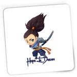PC, gaming si accesorii - Periferice PC - Mousepad - Mousepad Gaming League of Legends Yasuo Unforgiven LoL, 21x19 cm - Infinity.ro