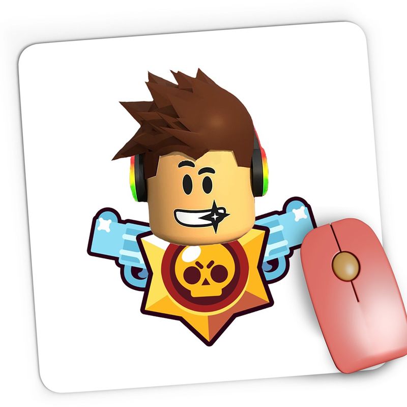 PC, gaming si accesorii - Periferice PC - Mousepad - Mousepad Gaming Roblox Player Brawl Stars, 21x19 cm - Infinity.ro