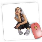 PC, gaming si accesorii - Periferice PC - Mousepad - Mousepad Gaming Ariana Grande Thank U Next Merch, 21x19 cm - Infinity.ro
