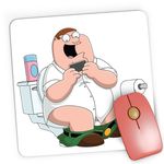 PC, gaming si accesorii - Periferice PC - Mousepad - Mousepad Gaming Family Guy Bathroom Smartphone Tik Tok Play, 21x19 см - Infinity.ro