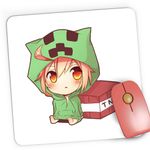 PC, gaming si accesorii - Periferice PC - Mousepad - Mousepad Gaming Minecraft Anime Creeper, 21x19 cm - Infinity.ro