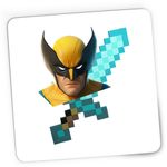 PC, gaming si accesorii - Periferice PC - Mousepad - Mousepad Gaming Wolverine XMen Diamond Sword Minecraft, 21x19 cm - Infinity.ro