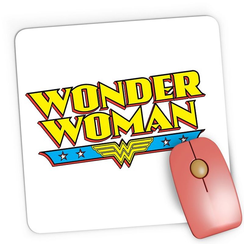 PC, gaming si accesorii - Periferice PC - Mousepad - Mousepad Gaming Wonder Woman Logo American Comic Books Action, 21x19 см - Infinity.ro