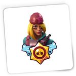 PC, gaming si accesorii - Periferice PC - Mousepad - Mousepad Gaming Skully Fortnite Brawl Stars, 21x19 cm - Infinity.ro