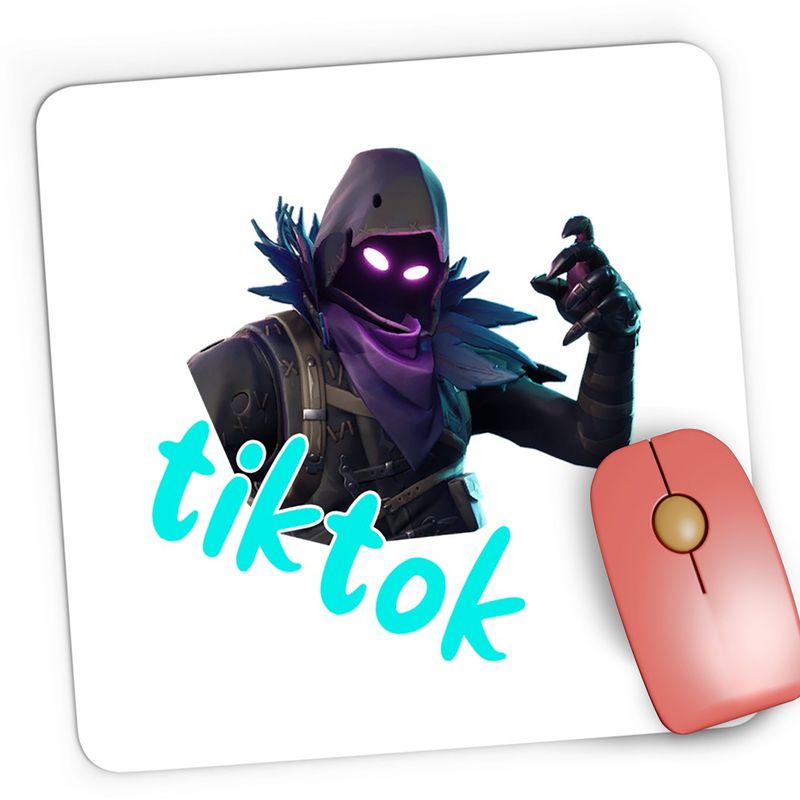 PC, gaming si accesorii - Periferice PC - Mousepad - Mousepad Gaming Raven Epic Skin Fortnite Tiktok, 21x19 cm - Infinity.ro