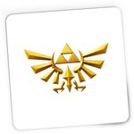 PC, gaming si accesorii - Periferice PC - Mousepad - Mousepad Gaming Legend of Zelda Gold Logo, 21x19 cm - Infinity.ro