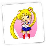 PC, gaming si accesorii - Periferice PC - Mousepad - Mousepad Gaming Sailor Moon Chibi Bebe Anime Manga, 21x19 cm - Infinity.ro
