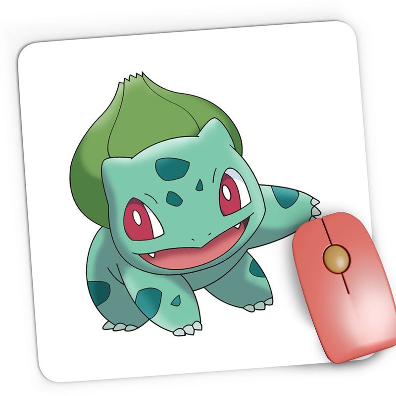 PC, gaming si accesorii - Periferice PC - Mousepad - Mousepad Gaming Bulbasaur Pokemon Minecraft, 21x19 cm - Infinity.ro