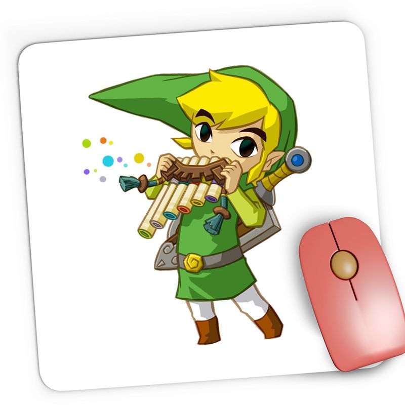 PC, gaming si accesorii - Periferice PC - Mousepad - Mousepad Gaming Legend of Zelda Link Spiridus Elf, 21x19 cm - Infinity.ro