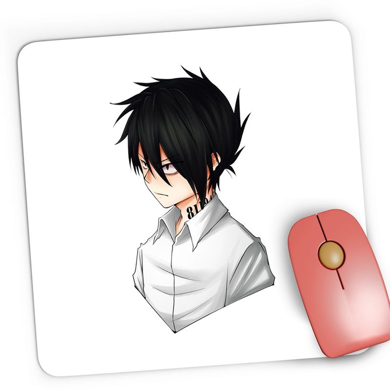 PC, gaming si accesorii - Periferice PC - Mousepad - Mousepad Gaming Ray The Promised Neverland Manga Anime, 21x19 cm - Infinity.ro