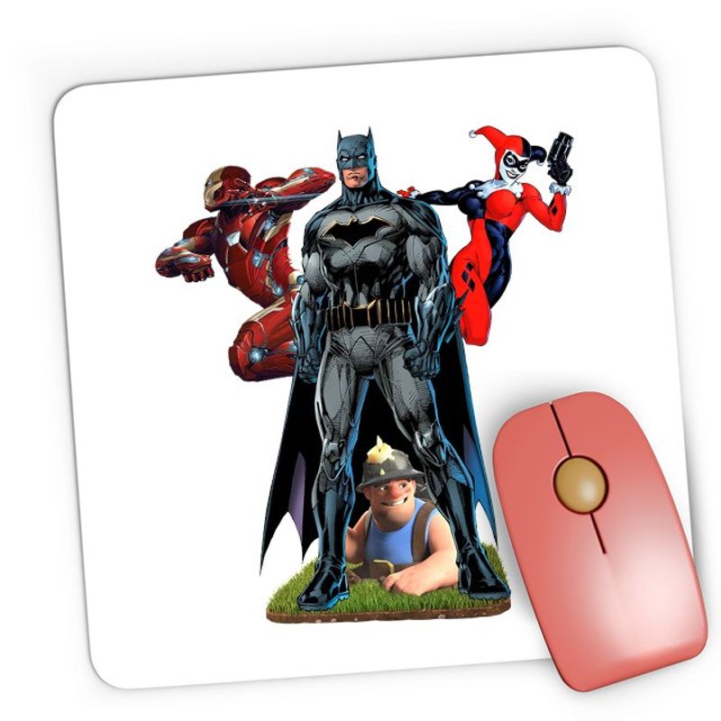 PC, gaming si accesorii - Periferice PC - Mousepad - Mousepad Gaming Clash of Clans Mine Batman Joker Woman Troll, 21x19 см - Infinity.ro