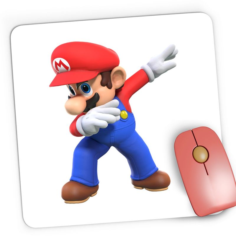 PC, gaming si accesorii - Periferice PC - Mousepad - Mousepad Gaming Super Mario Bros Fortnite Game, 21x19 cm - Infinity.ro