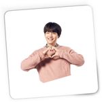 PC, gaming si accesorii - Periferice PC - Mousepad - Mousepad Gaming BTS Suga Love Sign Hand, 21x19 cm - Infinity.ro