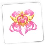 PC, gaming si accesorii - Periferice PC - Mousepad - Mousepad Gaming Sailor Moon Pink Gold Heart Diadema, 21x19 cm - Infinity.ro