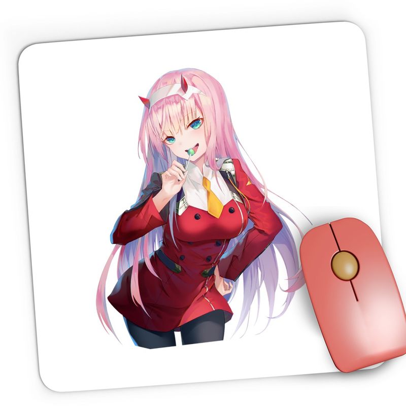 PC, gaming si accesorii - Periferice PC - Mousepad - Mousepad Gaming Darling in the FranXX Zero Two Human Klaxo, 21x19 cm - Infinity.ro