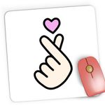 PC, gaming si accesorii - Periferice PC - Mousepad - Mousepad Gaming TS Heart Finger Blood Sweat Tears, 21x19 cm - Infinity.ro
