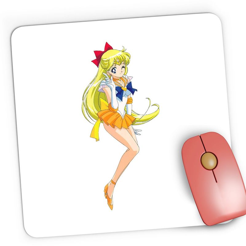 PC, gaming si accesorii - Periferice PC - Mousepad - Mousepad Gaming Venus Sailor Moon Cartoon Desene Animate, 21x19 cm - Infinity.ro
