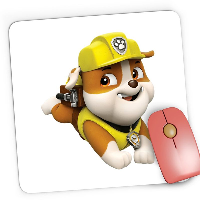 PC, gaming si accesorii - Periferice PC - Mousepad - Mousepad Gaming Paw Patrol Ruble Catelus Reparatii, 21x19 cm - Infinity.ro