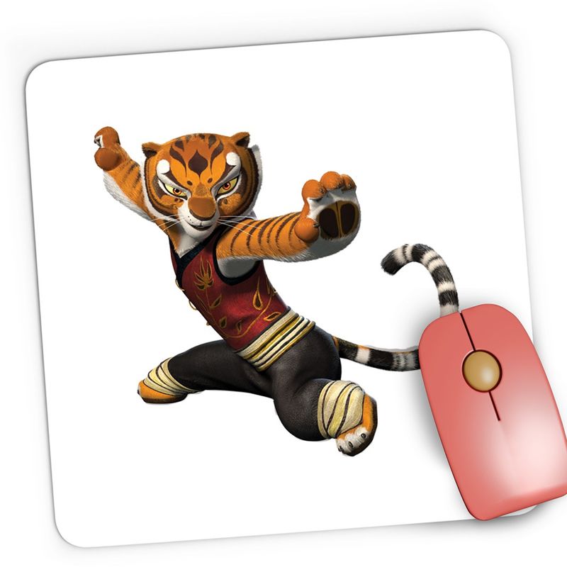 PC, gaming si accesorii - Periferice PC - Mousepad - Mousepad Gaming Kung Fu Panda Tigroaica Zen, 21x19 cm - Infinity.ro