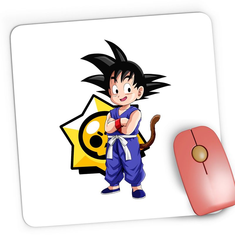 PC, gaming si accesorii - Periferice PC - Mousepad - Mousepad Gaming Brawl Stars Dragon Ball Z Son Goku  Bebe Karate, 21x19 cm - Infinity.ro