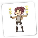 PC, gaming si accesorii - Periferice PC - Mousepad - Mousepad Gaming Mikasa Ackerman Attack Titan Manga Anime, 21x19 cm - Infinity.ro