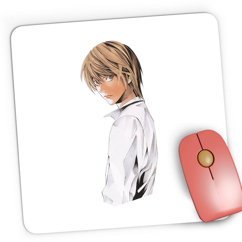 PC, gaming si accesorii - Periferice PC - Mousepad - Mousepad Gaming Death Note Light Yagami Student Anime, 21x19 cm - Infinity.ro
