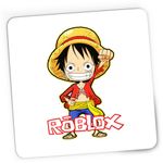 PC, gaming si accesorii - Periferice PC - Mousepad - Mousepad Gaming Monkey D Luffy One Piece Roblox Anime, 21x19 cm - Infinity.ro