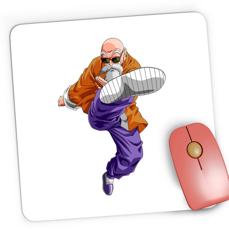 PC, gaming si accesorii - Periferice PC - Mousepad - Mousepad Gaming Dragon Ball Z Maestru Roshi Sensei Antrenor Dascal, 21x19 cm - Infinity.ro
