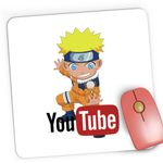 PC, gaming si accesorii - Periferice PC - Mousepad - Mousepad Gaming Naruto Youtube Creator Shippuden Anime Manga, 21x19 cm - Infinity.ro
