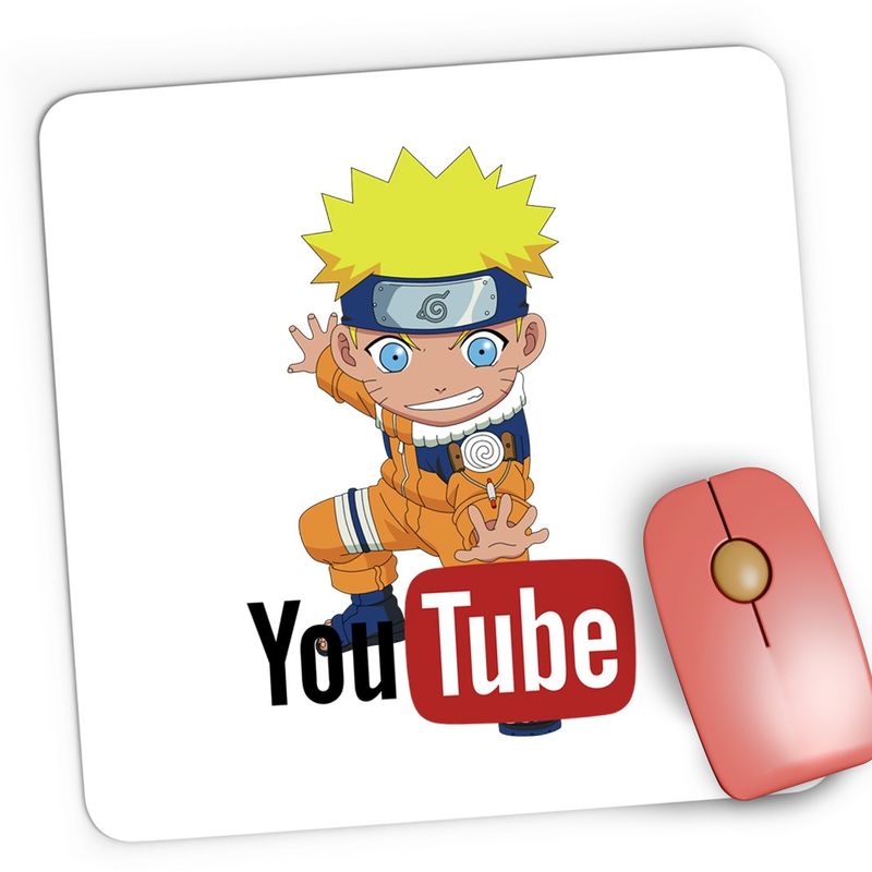 PC, gaming si accesorii - Periferice PC - Mousepad - Mousepad Gaming Naruto Youtube Creator Shippuden Anime Manga, 21x19 cm - Infinity.ro