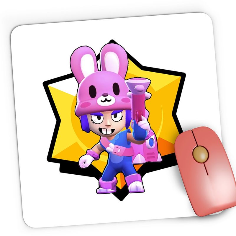PC, gaming si accesorii - Periferice PC - Mousepad - Mousepad Gaming Penny Rabbit Brawl Stars, 21x19 cm - Infinity.ro