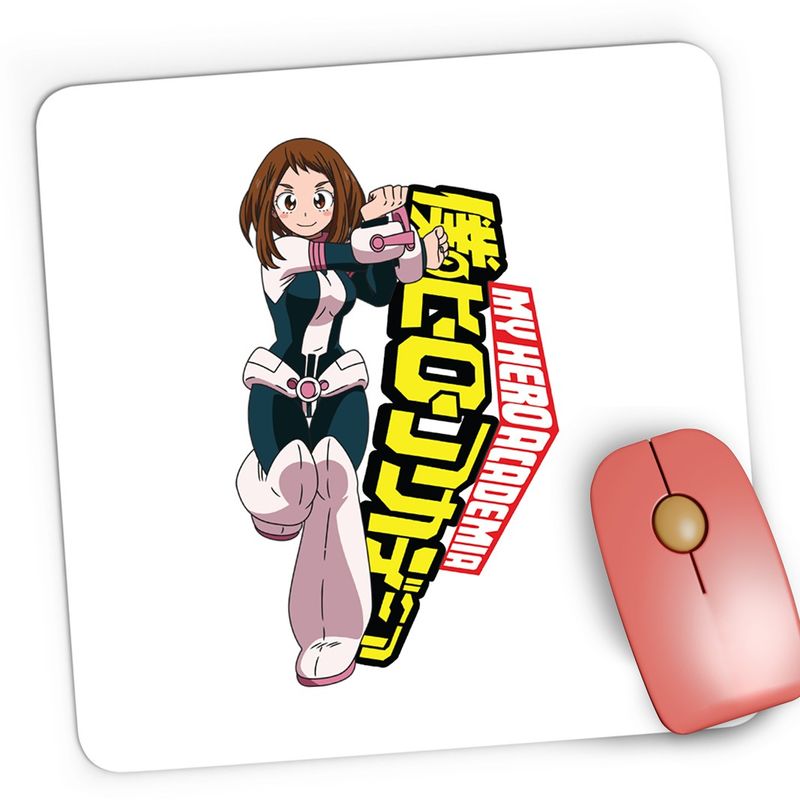 PC, gaming si accesorii - Periferice PC - Mousepad - Mousepad Gaming Manga Girl Uraraka Combat Hero Academia, 21x19 cm - Infinity.ro