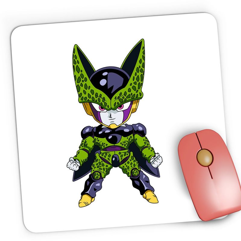 PC, gaming si accesorii - Periferice PC - Mousepad - Mousepad Gaming Dragon Ball Z Cell Ticalos Mic Anime, 21x19 cm - Infinity.ro