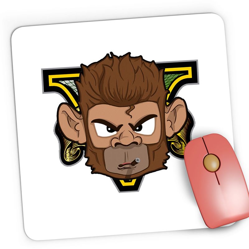 PC, gaming si accesorii - Periferice PC - Mousepad - Mousepad Gaming Pogo Face GTA 5, 21x19 cm - Infinity.ro