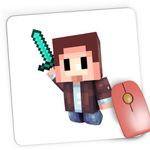 PC, gaming si accesorii - Periferice PC - Mousepad - Mousepad Gaming Minecraft Happy Steve, 21x19 cm - Infinity.ro
