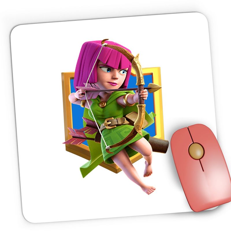 PC, gaming si accesorii - Periferice PC - Mousepad - Mousepad Gaming Archer Clash Royale Minecraft GTA, 21x19 cm - Infinity.ro