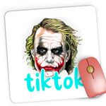 PC, gaming si accesorii - Periferice PC - Mousepad - Mousepad Gaming Joker TikTok Creator Legend Tiktoker, 21x19 cm - Infinity.ro