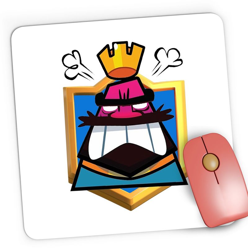 PC, gaming si accesorii - Periferice PC - Mousepad - Mousepad Gaming Clash Royale King Mad, 21x19 cm - Infinity.ro