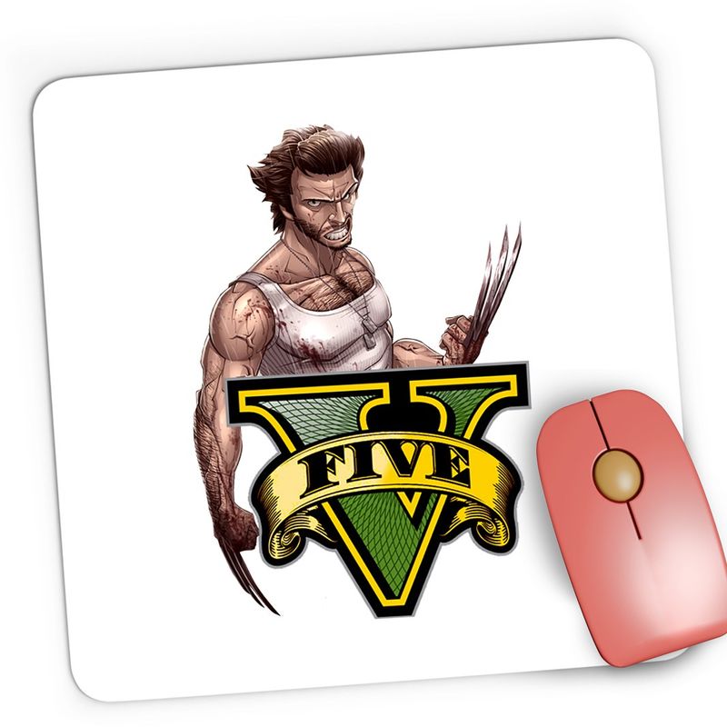 PC, gaming si accesorii - Periferice PC - Mousepad - Mousepad Gaming Wolverine GTA Brawl Stars Army XMan, 21x19 cm - Infinity.ro