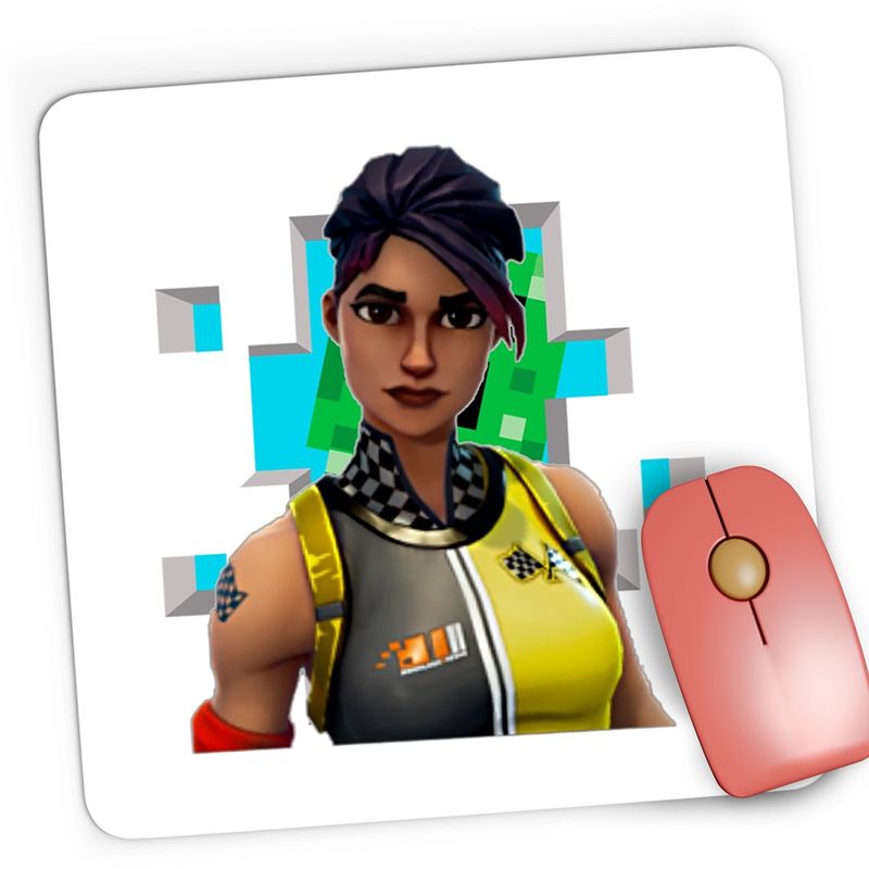 PC, gaming si accesorii - Periferice PC - Mousepad - Mousepad Gaming Whiplash Fortnite Minecraft, 21x19 cm - Infinity.ro