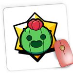 PC, gaming si accesorii - Periferice PC - Mousepad - Mousepad Gaming Brawl Stars Spike Head Play, 21x19 cm - Infinity.ro