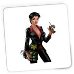 PC, gaming si accesorii - Periferice PC - Mousepad - Mousepad Gaming Mechanic Women GTA V, 21x19 cm - Infinity.ro