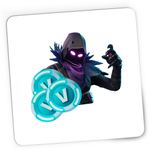 PC, gaming si accesorii - Periferice PC - Mousepad - Mousepad Gaming Raven Epic Fortnite Vbucks, 21x19 cm - Infinity.ro