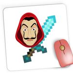 PC, gaming si accesorii - Periferice PC - Mousepad - Mousepad Gaming Casa de Papel Minecraft Diamond Sword, 21x19 cm - Infinity.ro